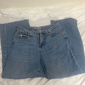 Wild Fable High Waisted Wide Leg Distressed Jeans Women’s Size 6